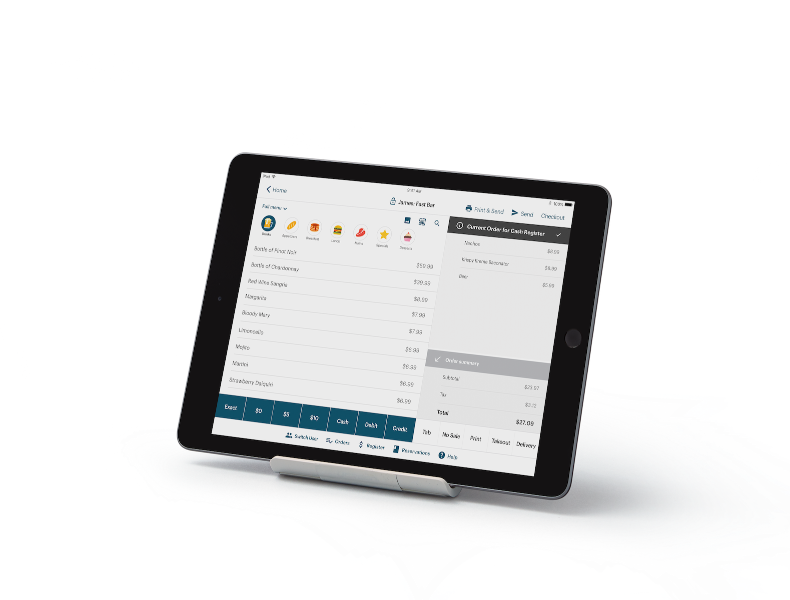 IpadStandBarLandscapeTransparentweb TouchBistro