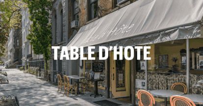 exterior of Table D'Hote