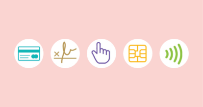 Illustration of icons related to credit cards