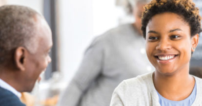 restaurant business plan sample word A woman smiling at a man.