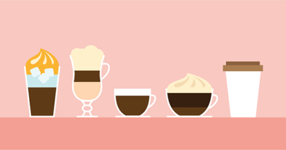 illustration of specialty coffees