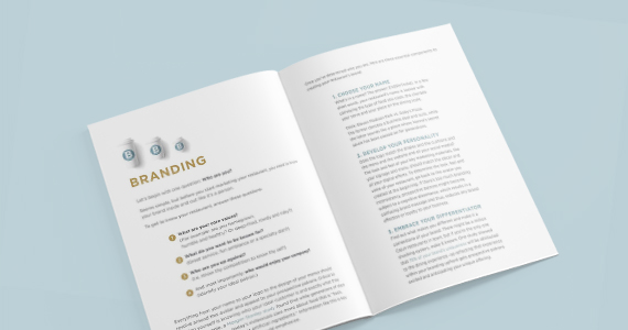 2 preview pages of the guide to restaurant marketing