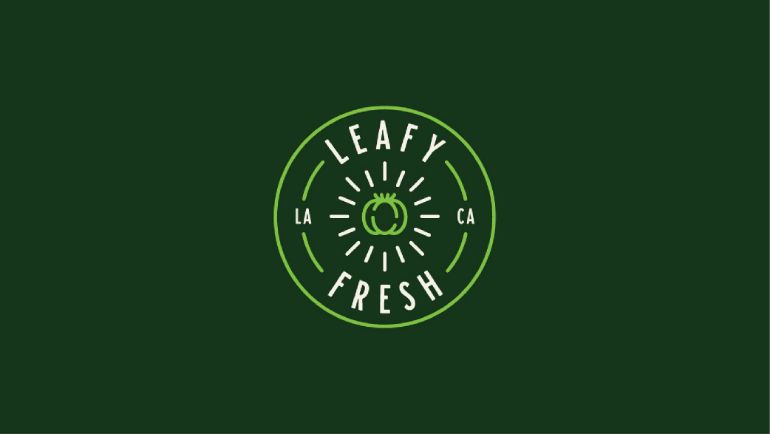 Leafy fresh logo