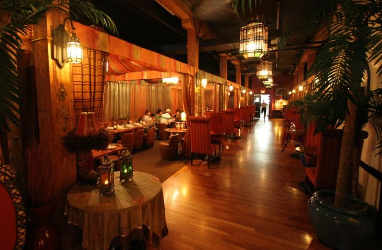 Sultan's tent dining room restaurant concept in Toronto