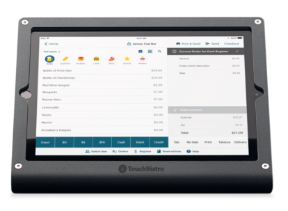TouchBistro restaurant POS hardware equipment