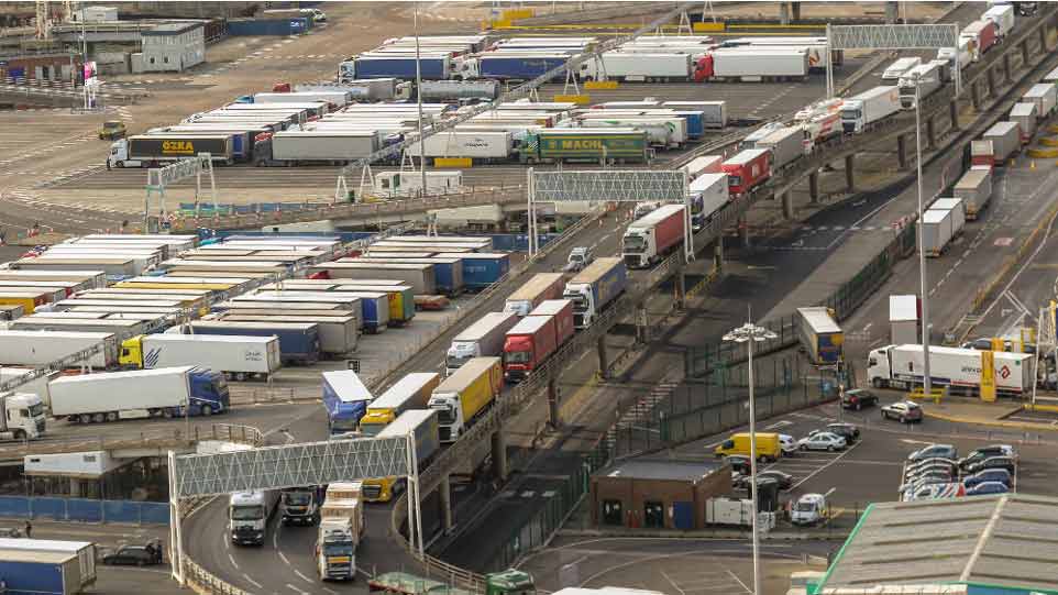 trucks hauling produce and goods