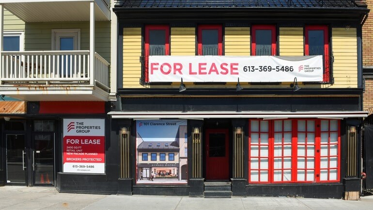 Restaurant space for lease.