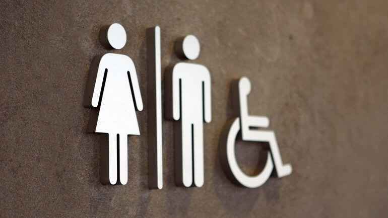 accessible bathroom sign