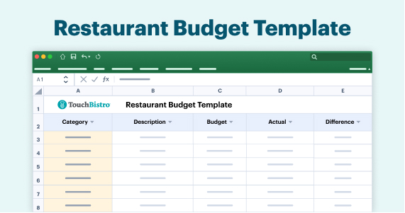 Free Restaurant Budget Template in Excel