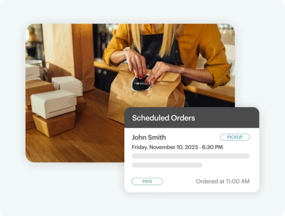 online ordering for restaurants scheduled orders