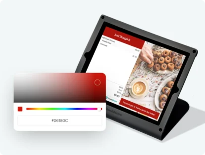 TouchBistro Customer Facing Display UI screen