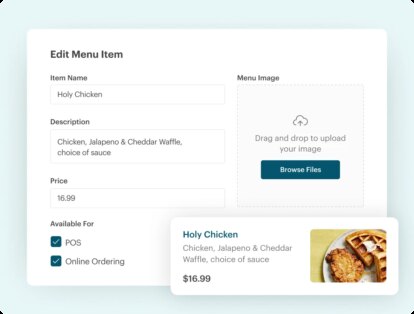 Screenshot of touchbistro software