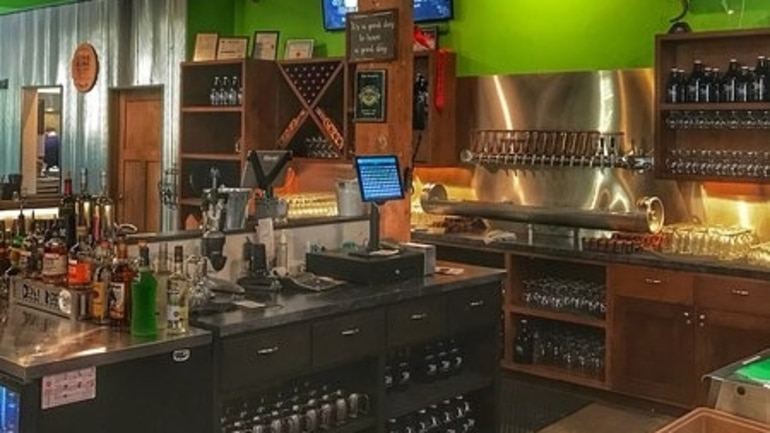 An interior shot of the 7 Hills brewery tap room.